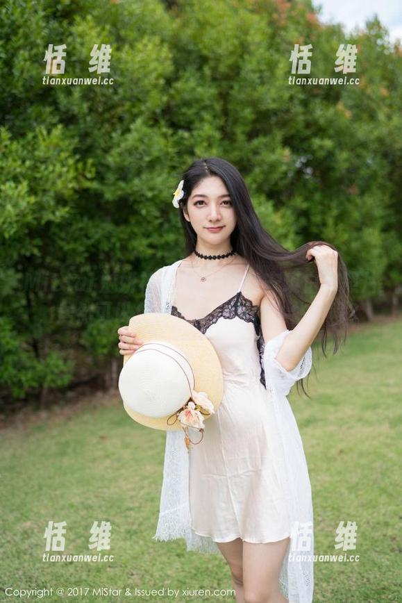 MiStar魅妍社 - Olivia童安琪白裙照片，居然可以免费拿到，是什么体验呢？-恬瑄维
