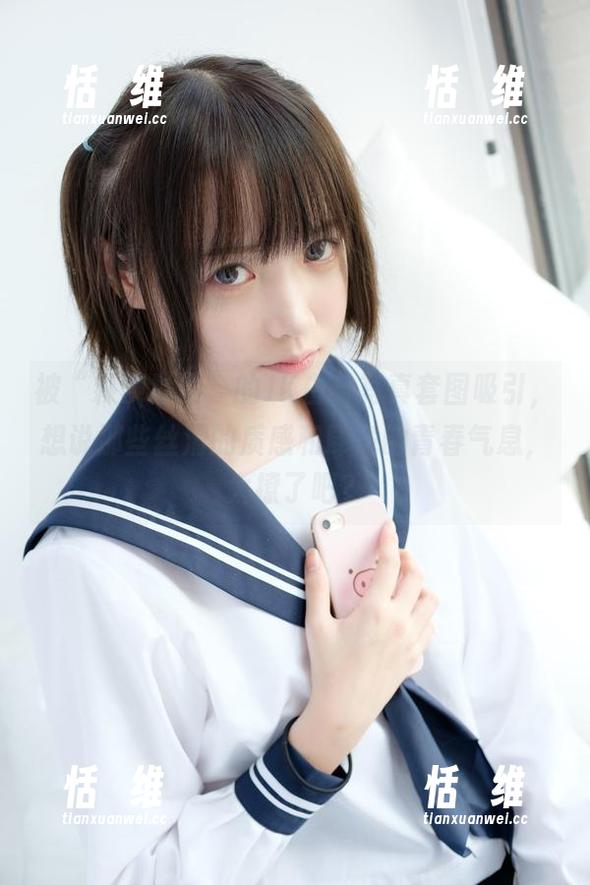 被“森萝财团”的JK白丝写真套图吸引，想说那些丝滑的质感和肆意的青春气息，太撩了吧？-恬瑄维